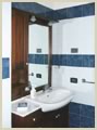 bagno camera blu